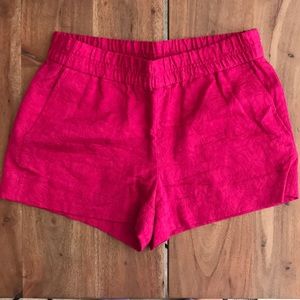 JCrew hot pink shorts